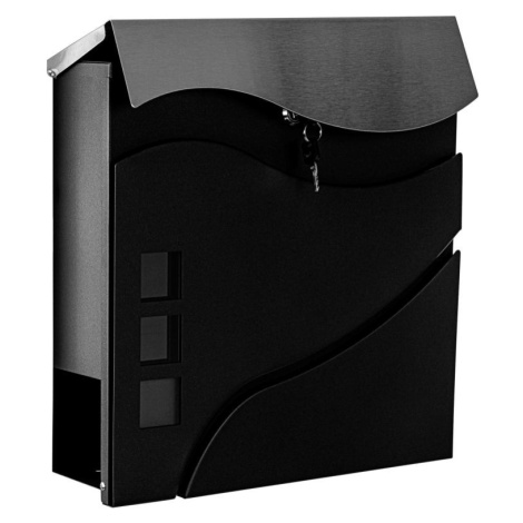 Garthen 87313 Poštovní schránka Austin, 370 x 370 x 110 cm, černá Stilista