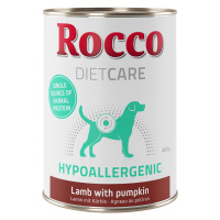 Rocco Diet Care 6 x 400 g konzervy / 1 kg granule - 10 % sleva - konzervy Hypoallergen jehněčí (