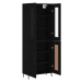 vidaXL Skříň highboard černá 69,5 x 34 x 180 cm kompozitní dřevo