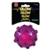 Hračka Dog Fantasy Glow míček z TPR gumy fialová 8cm