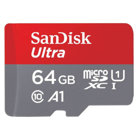 SanDisk MicroSDXC karta 64GB Ultra + adaptér SDSQUAB-064G-GN6MA