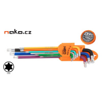 NEO TOOLS 09-518 sada klíčů TORX T10-T50, barevné 9ks