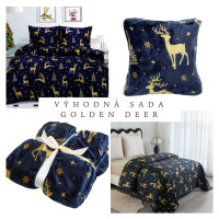 Velká mikroplyšová sada GOLDEN DEER, dvoulůžko