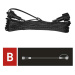 EMOS Prodlužovací kabel pro spojovací řetězy Standard černý, 10 m, venkovní i vnitřní D1ZB01
