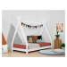 Benlemi Dětská dřevěná postel NAKANA ve tvaru teepee Zvolte barvu: Šalvějová zelená, Zvolte rozm