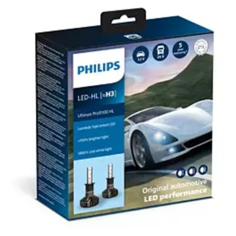 Philips H3 12V/24V PK22s Ultinon Pro9100 HL LED 5800K NOECE 2ks PH 11336U91X2