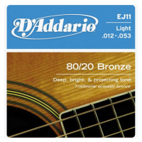 D'Addario EJ11 Bronze Light 12-53