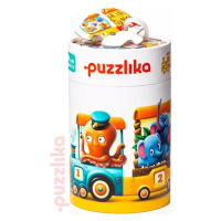 PUZZLIKA Baby puzzle skládačka Vlak zvířátka velké dílky set 20ks