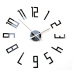 ModernClock 3D nalepovací hodiny Slim 65 cm černé