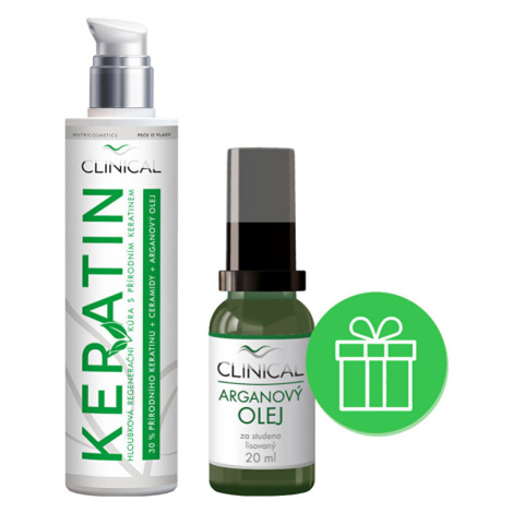 Keratin kúra 100 ml + Arganový olej Clinical - 20 ml