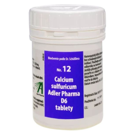 Adler Pharma Schüsslerovy soli – Nr.12 Calcium sulfuricum D6 2000 tablet