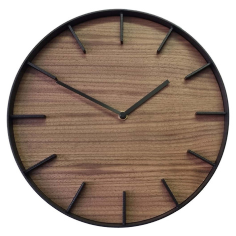 Nástěnné hodiny YAMAZAKI RIn Oscuro, ⌀ 27 cm