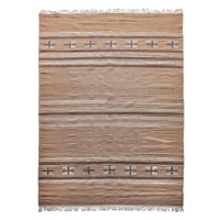 Diamond Carpets koberce Ručně vázaný kusový koberec Ginger DESP P83 Brown Cream - 160x230 cm