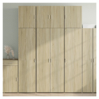 vidaXL Skříň highboard dub sonoma 80 x 42,5 x 249 cm kompozitní dřevo