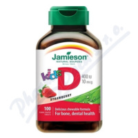 JAMIESON Vitamín D3 Kids jahoda cucací tbl.100