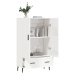 vidaXL Skříň highboard lesklá bílá 69,5 x 31 x 115 cm kompozitní dřevo