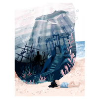 Ilustrace Sea Dreamworld, Goed Blauw, 30x40 cm