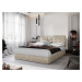Čalouněná postel GARETTI 140x200 cm, krémová