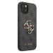 Zadní kryt Guess PU 4G Metal Logo GUHCP13M4GMGGR pro Apple iPhone 13, šedá