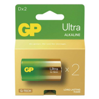 EMOS Alkalická baterie GP Ultra D (LR20), 2 ks B02412