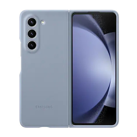 Zadní kryt Samsung z eko kůže pro Galaxy Z Fold5, modrá