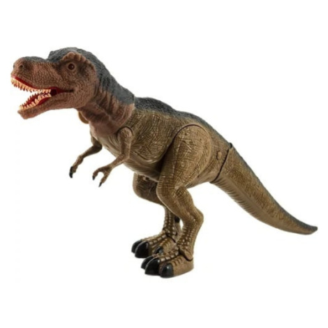Dinosaurus tyranosaurus chodící plast 40cm na baterie se světlem se zvukem Teddies