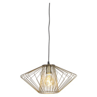 Designová závěsná lampa mosaz - Stiel