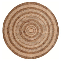 Venkovní vzorovaný koberec PANAMA 470-100 Ø 120 cm Mybesthome