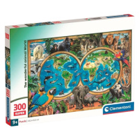 Puzzle 300 Úžasný svět zvířat