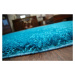 Dywany Lusczow Kusový koberec SHAGGY Izebelie 5cm tyrkysový