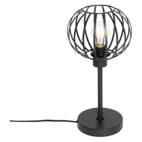 Designová stolní lampa černá - Johanna QAZQA