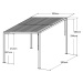 Hliníková pergola LANITPLAST BIOCLIMATIC 33 LG2299