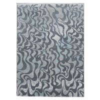 Diamond Carpets koberce Ručně vázaný kusový koberec Diamond DC-M1 Grey/aqua - 365x457 cm