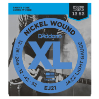 D'Addario EJ21 Nickel Wound Jazz Light - .012 - .052