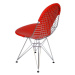 ArtD Jídelní židle Net Double inspirovaná Wire chair č Barva: Červená