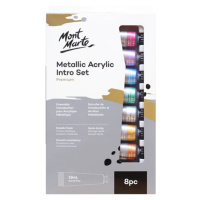 Sada akrylových barev Mont Marte METALL,8 x 18 ml, č. 8181