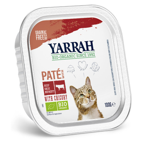 Yarrah Bio paté 24 x 100 g ve výhodném balení - bio hovězí s bio čekankou
