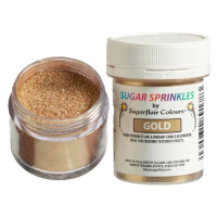 Sugarflair Sugar Sprinkles - jemný dekorační cukr - zlatý - 40g