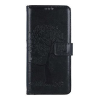 TopQ Pouzdro Xiaomi Redmi Note 12 knížkové Černý strom sovičky 111685