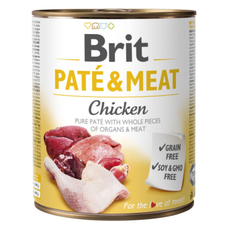 konzerva Brit Pate & Meat Chicken 800 g