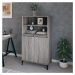 vidaXL Skříň highboard šedá sonoma 60 x 36 x 110 cm kompozitní dřevo