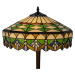 Clayre&Eef Stolní lampa 5LL-6086 v zelené, design Tiffany