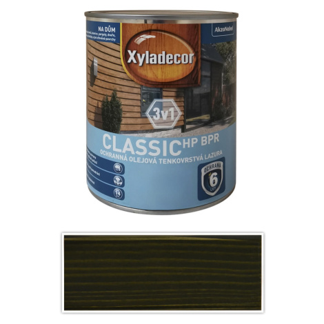 XYLADECOR Classic HP BPR 3v1 - ochranná olejová tenkovrstvá lazura na dřevo 0.75 l Jedlová zeleň