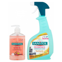 Dezinfekce čistič Sanytol odmašťující kuchyně 500ml + dezinfekční tekuté mýdlo kuchyně 250 ml