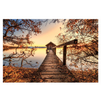 Fotografie Autumn at the lake, Ulrike Eisenmann, 40 × 26.7 cm