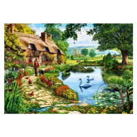 Cottage by the Lake - puzzle z kategorie Umělecké