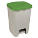 Odpadkový koš nášlapný Essentials 20L šedý/zelený 24860