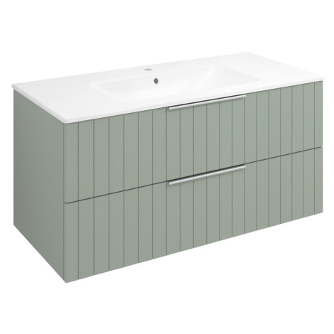 Sapho CIRASA STRIP umyvadlová skříňka 99,8x52x46cm, verde