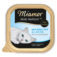 Miamor Milde Mahlzeit 6 x 100 g - čisté drůbeží & losos