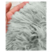 Plyšový pelíšek pro psy 80 cm světle šedý